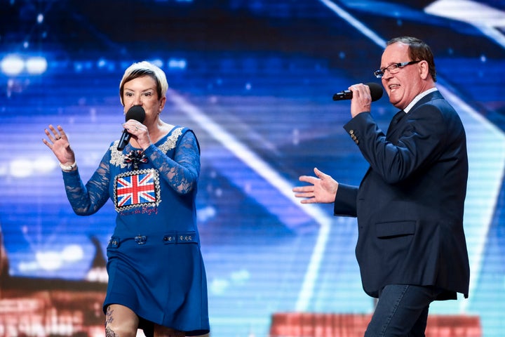 David Walliams pressed his Golden Buzzer for Ian and his wife Anne