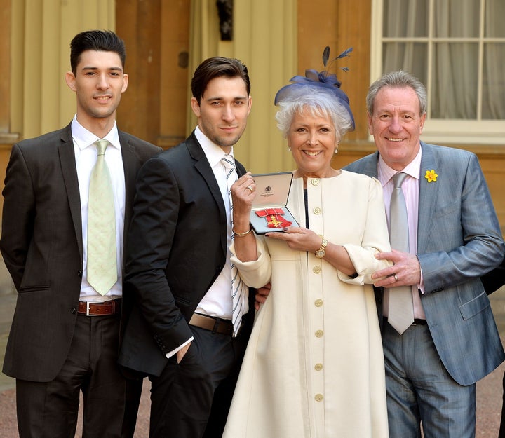 Lynda's sons Michael (left) and Robert are contesting their mother's will