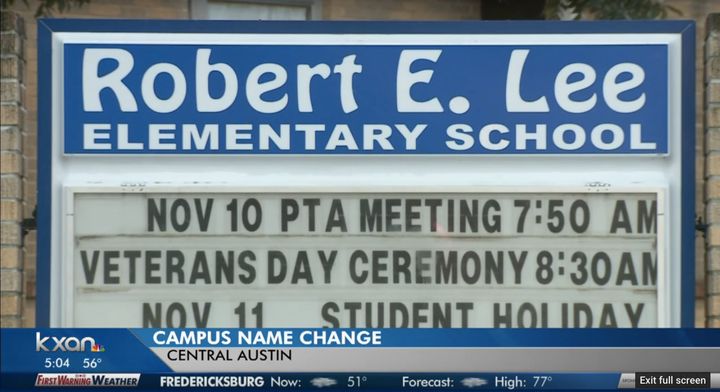 Locals are voting on what they'd like a Texas elementary school named after Confederate General Robert E. Lee to be called.