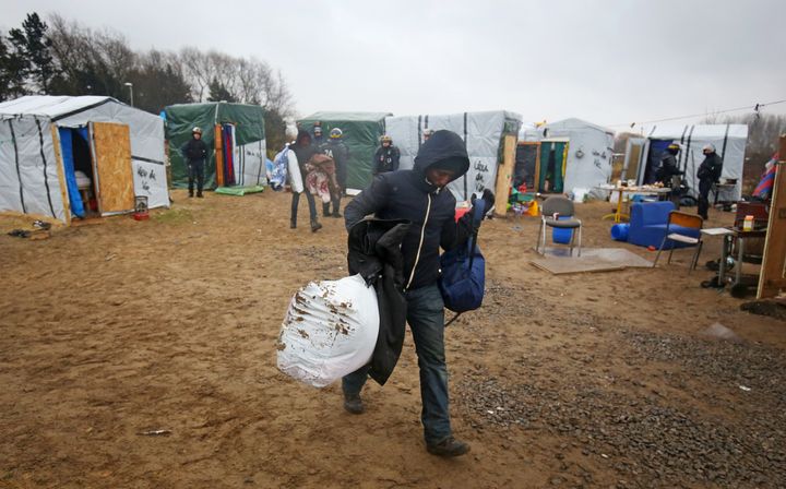 The Jungle camp for migrants in Calais