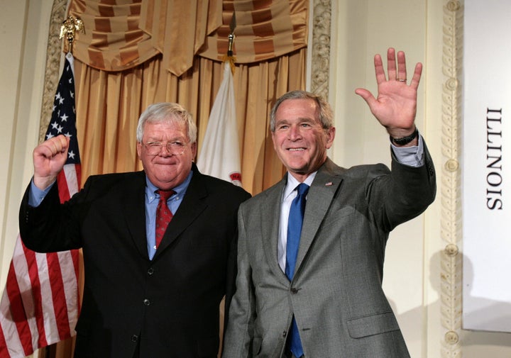 As House speaker, Dennis Hastert was widely credited for passing the Patriot Act. Ironically, the law's banking-related reporting requirements years later would prove his downfall.