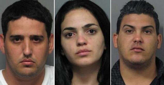 Luis Rivera-Garcia, 26, Juliet Estrada-Perez, 23, and Enrique Gonzalez-Torres, 23, face federal credit card fraud charges in