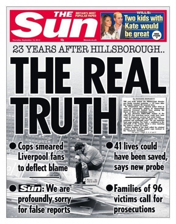 <strong>The Sun front page from 13 September 2013</strong>