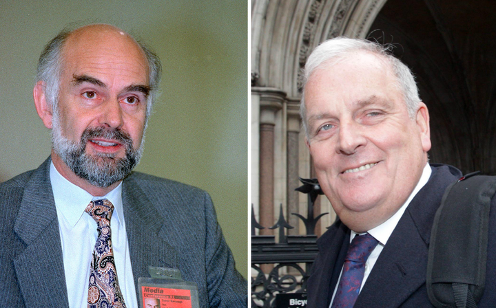 Trevor Kavanagh, left, defended his old boss Kelvin MacKenzie, right