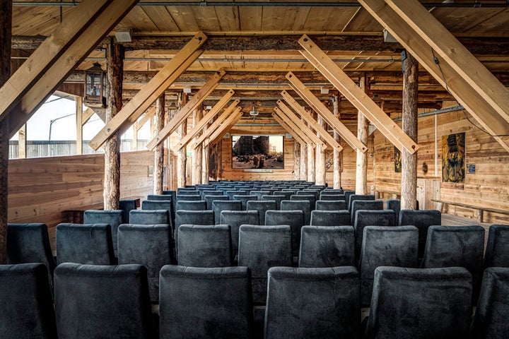 Visitors will be able to tour the ark, which features a theater seen here.