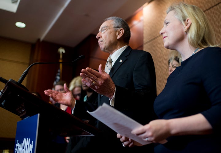 Sens. Kirsten Gillibrand (D-N.Y.) said Chuck Grassley (R-Iowa) spoke Tuesday in favor of the Campus Accountability and Safety Act. Their bill also outlines rights for students accused of sexual assault.