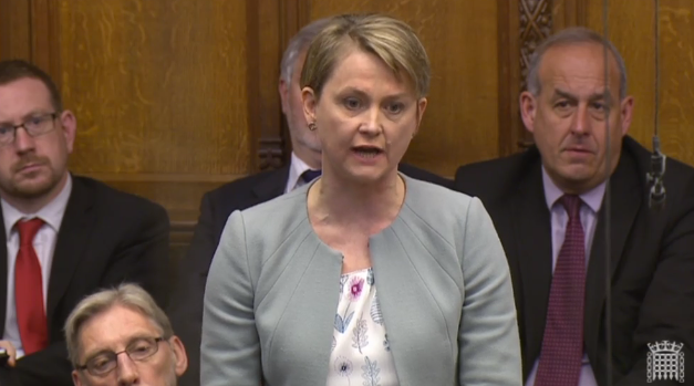 Yvette Cooper in PMQs