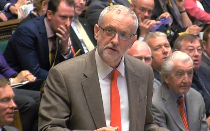 Jeremy Corbyn in the Commons