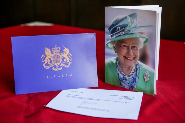 A message from the Queen to Nellie Wright who recently celebrated her 109th birthday and attributes her longevity to Jelly Babies and staying away from men.