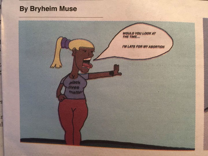 Bryheim Muse, a black student, created these images that some are calling racist and sexist.