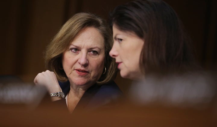 Sen. Deb Fischer (R-Neb.) can walk very fast when she doesn't want to answer a question about Donald Trump. 