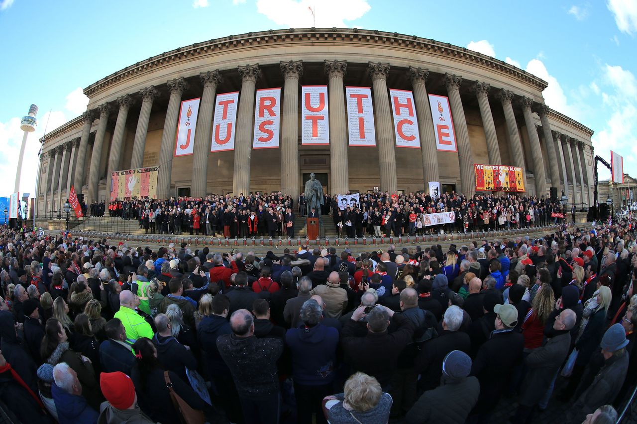 Thousands unite in Liverpool for the Hillsborough vigil.