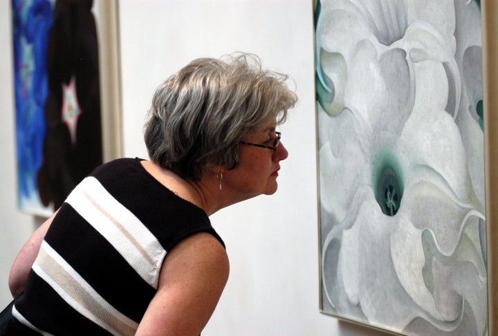 Many believe that Georgia O'Keeffe's paintings of flowers were <a href="http://www.theguardian.com/artanddesign/2016/mar