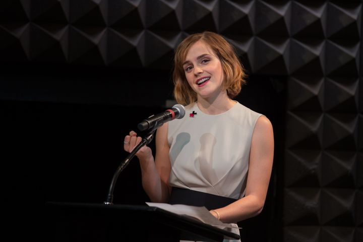 Emma Watson speaks at the UN launch for HeForShe arts week in New York last month.