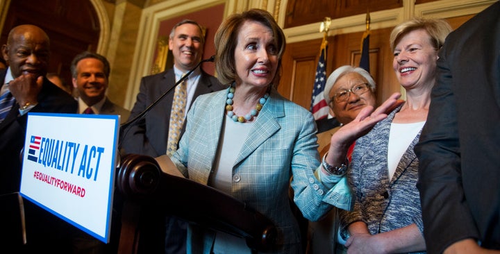 House Minority Leader Nancy Pelosi (D-Calif.) and other Democrats are calling on Republicans to hold a hearing on the Equality Act.