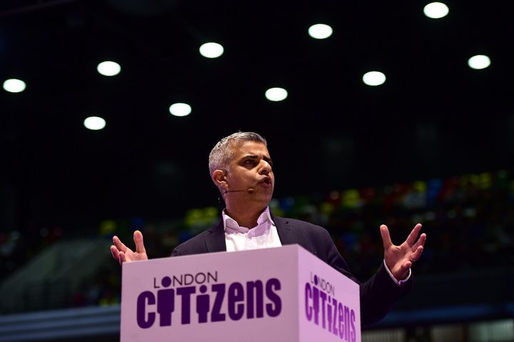 Khan at the London Citizens event.