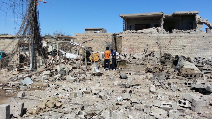 A building in Fallujah destroyed by airstrikes in March. Iraqi forces fighting to wrest back control of Islamic State-held areas intensified their siege of Fallujah earlier this year.