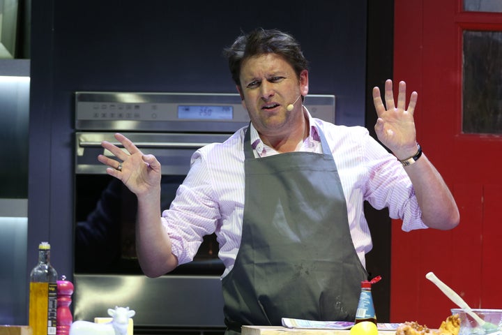 <strong>James Martin during his 'Plates, Mates And Automobiles' live show</strong>