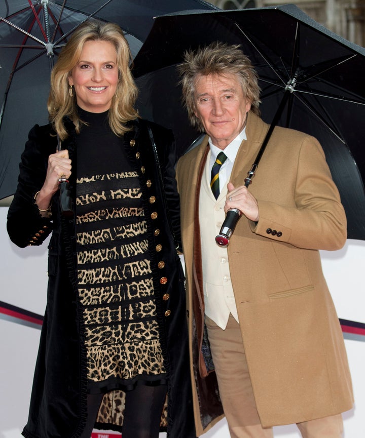 Penny Lancaster and Rod Stewart