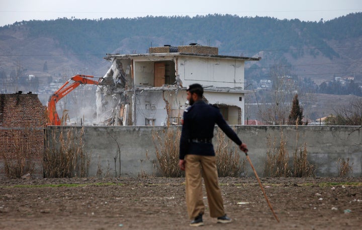 <strong>The building where Osama bin Laden was killed has now been torn down</strong>