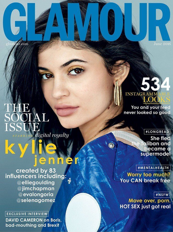 A more stripped-down look for Jenner on the June cover. 