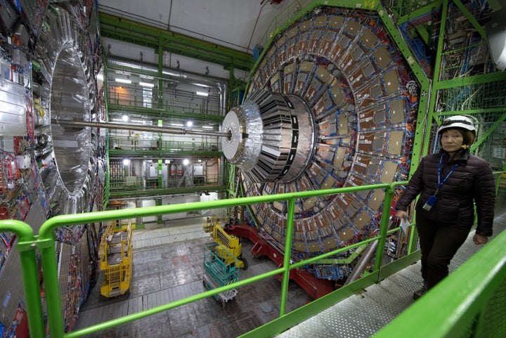 The collider at CERN is the biggest machine in the world.