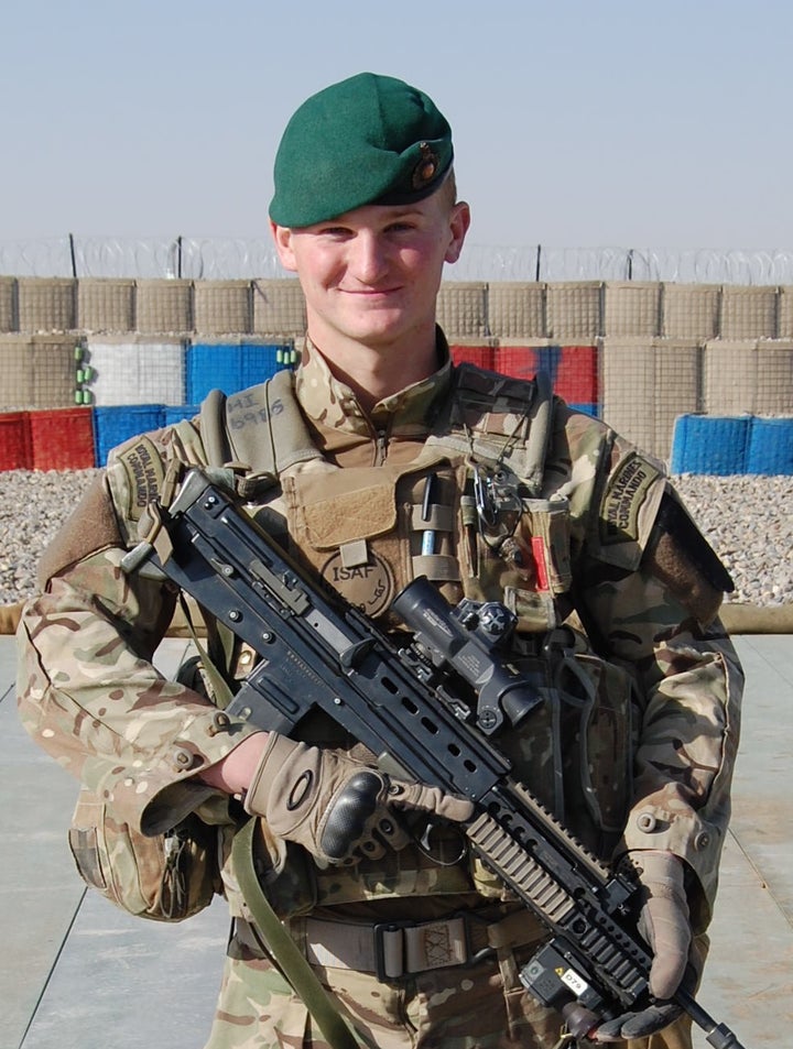 Marine Sam Stocks had one tour of Afghanistan before receiving a shock diagnosis in 2013