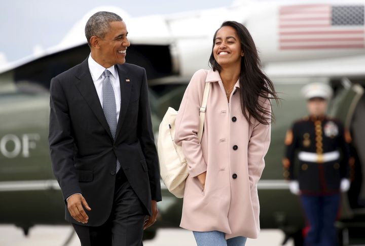 President Obama and daughter Malia