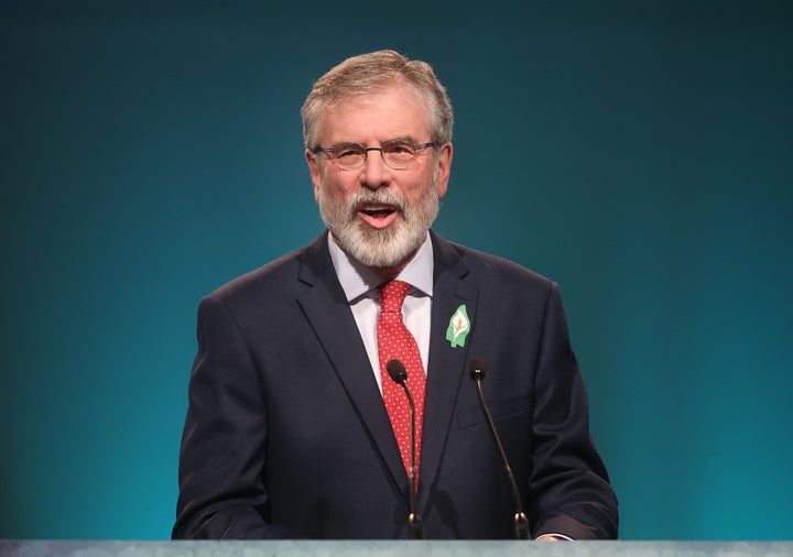 Gerry Adams said his tweet had been misunderstood.