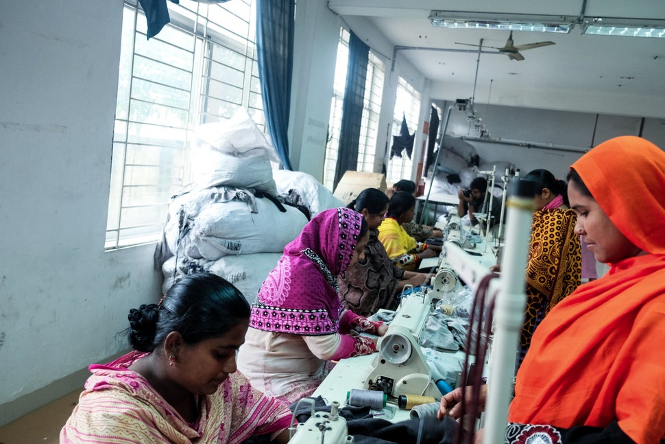 Women at work in a garment factory in Gazipur in January 2016. January and February are slower months for the garment industr