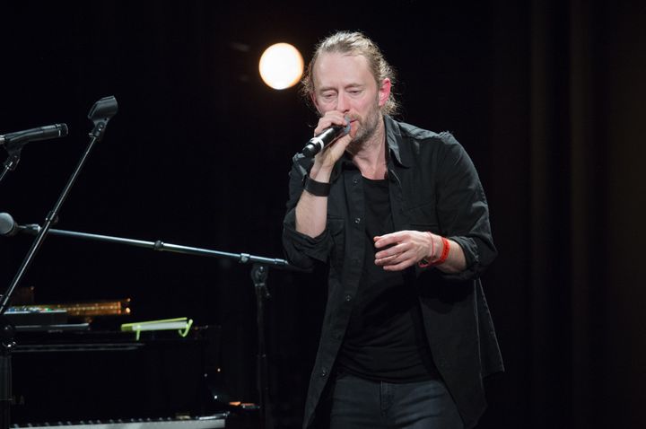 Thom Yorke of Radiohead performing in Paris last year