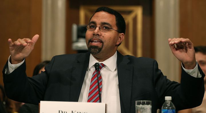 Education Secretary John King Jr. wants states to repeal so-called bathroom laws that discriminate against trans students.