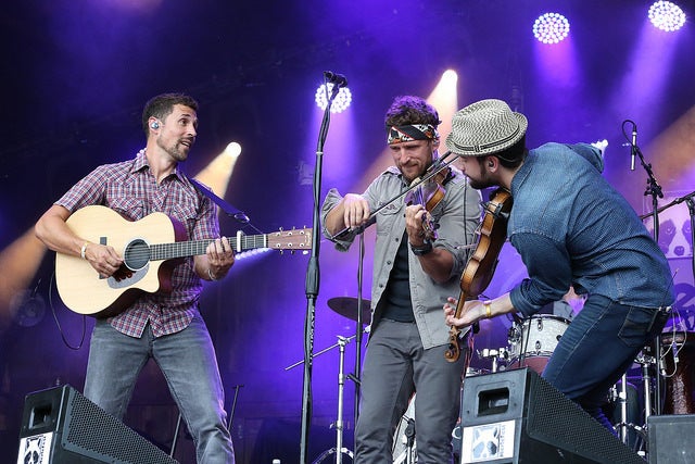 Celtic folk rockers Scythian play to thousands during several shows at MerleFest, an annual Americana music festival in Wilkesboro, North Carolina.