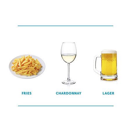 If you like French fries, you'll love... Chardonnay and lager