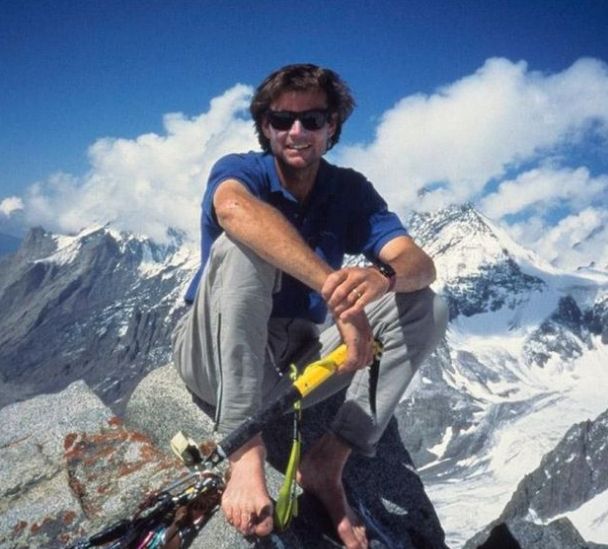Alex Lowe, pictured, went missing with cameraman David Bridges 16 years ago.