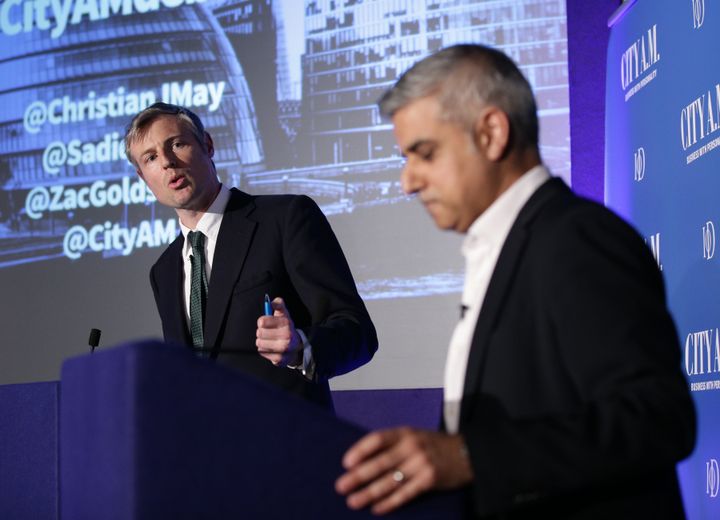 Goldsmith, left, and Khan, right, make specific pledges around education, housing and jobs