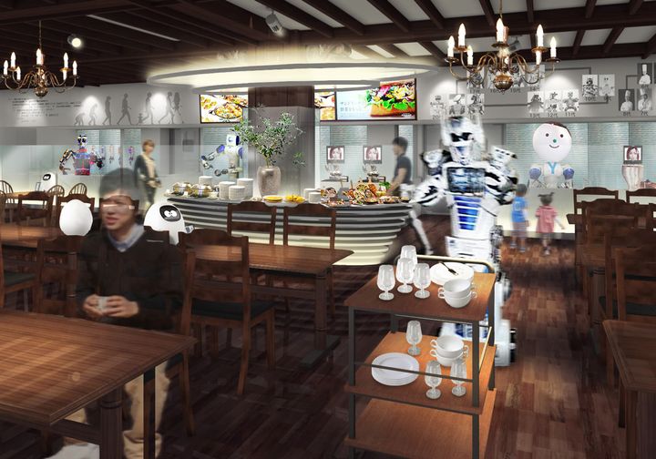 A rendering of the new "Kingdom of the Robot" land at Huis Ten Bosch theme park.
