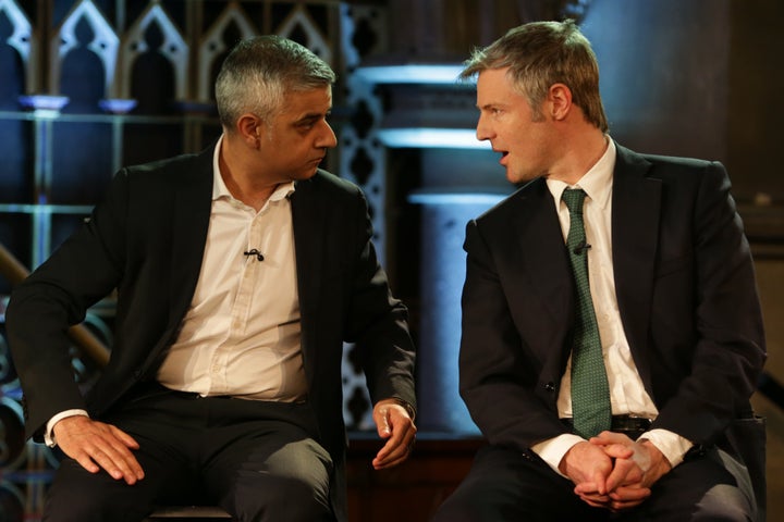 Labour's Sadiq Khan and Conservative's Zac Goldsmith are the leading mayoral candidates