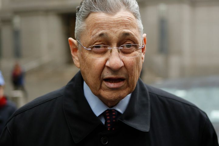 Former New York Assembly Speaker Sheldon Silver arrives to federal court in Lower Manhattan on May 3, 2016 in New York City.