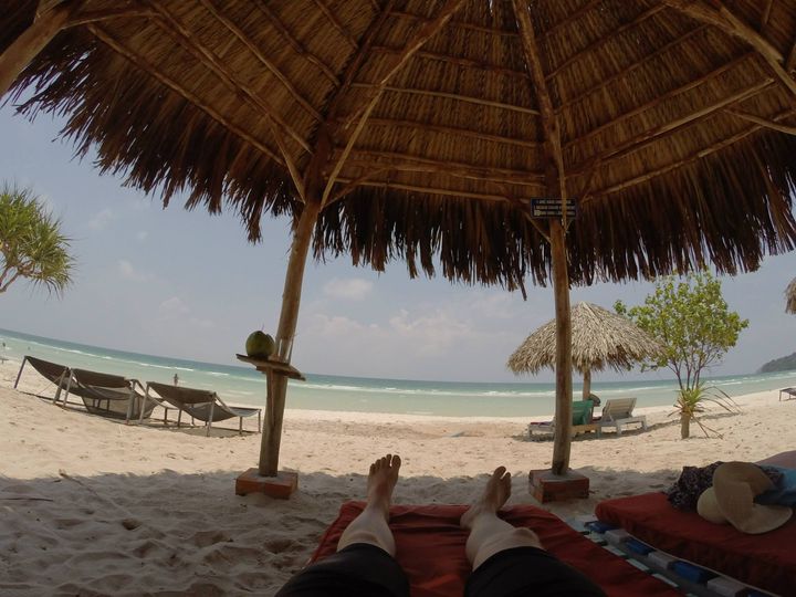 Digital nomads don't actually WORK at the beach, just for the record.