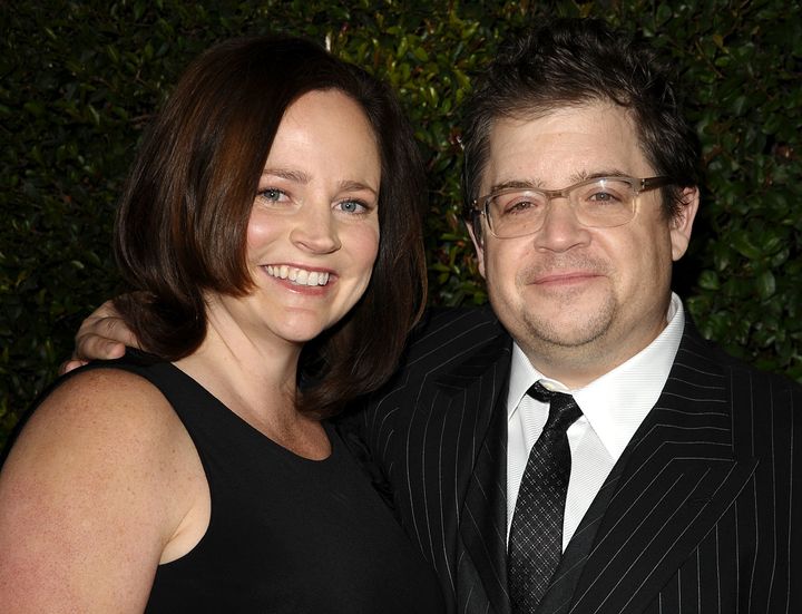 Patton Oswalt and late wife Michelle McNamara attend the "Young Adult" Los Angeles Premiere on Dec. 15, 2011, in Beverly Hills, California.