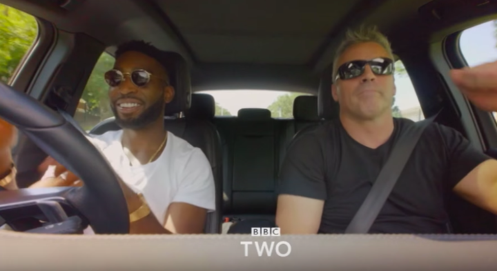 Tinie Tempah takes a spin with Matt LeBlanc