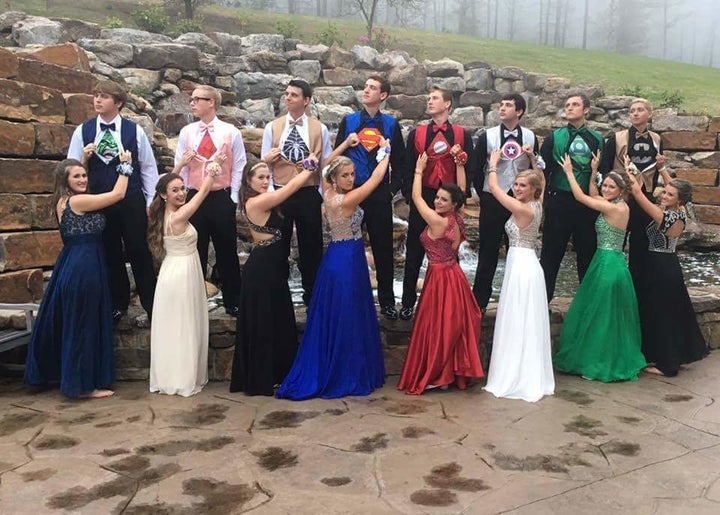 The larger group of superheroes