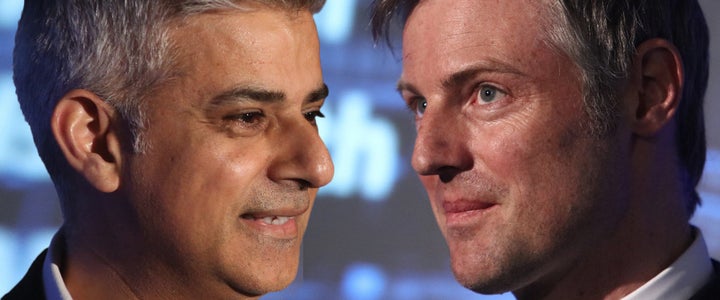 London mayor candidates Sadiq Khan and Zac Goldsmith.