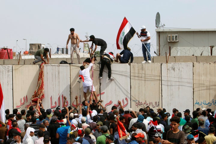 Protesters stormed Baghdad's Green Zone over the weekend to demand governmental reform.