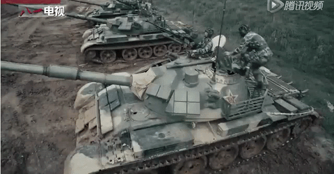 The recruitment video features some of China's advanced military weaponry, including military tanks and fighter jets.