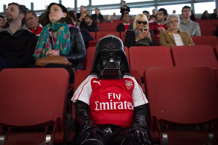 Turns out Darth Vader is an Arsenal fan. 