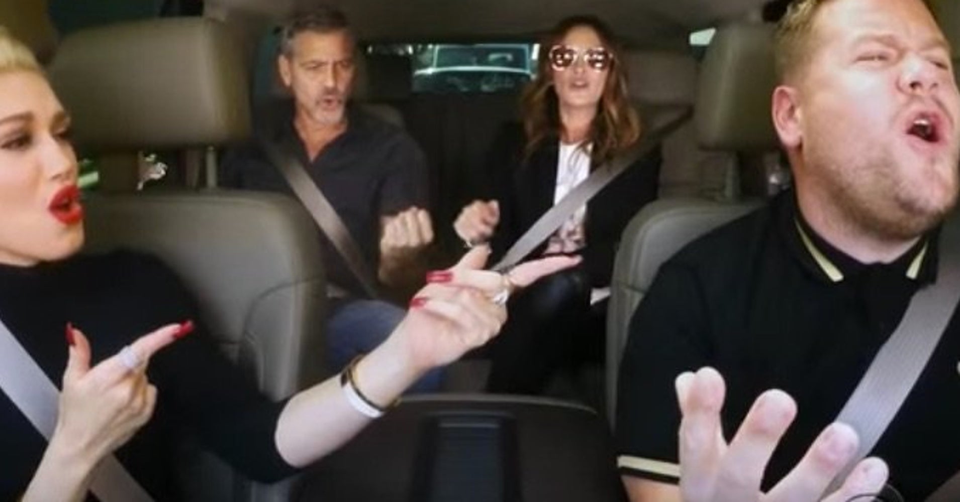 Clooney, Julia Roberts & Gwen Stefani's 'Carpool Karaoke' Is