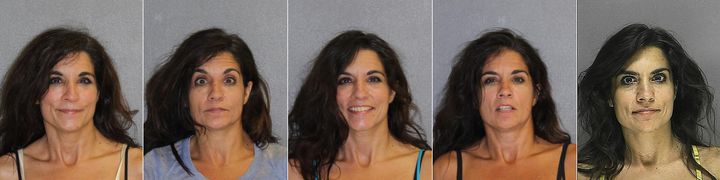Linda Hadad, whose mugshots for five arrests appear above, had sex with clients, the Florida Bar says.