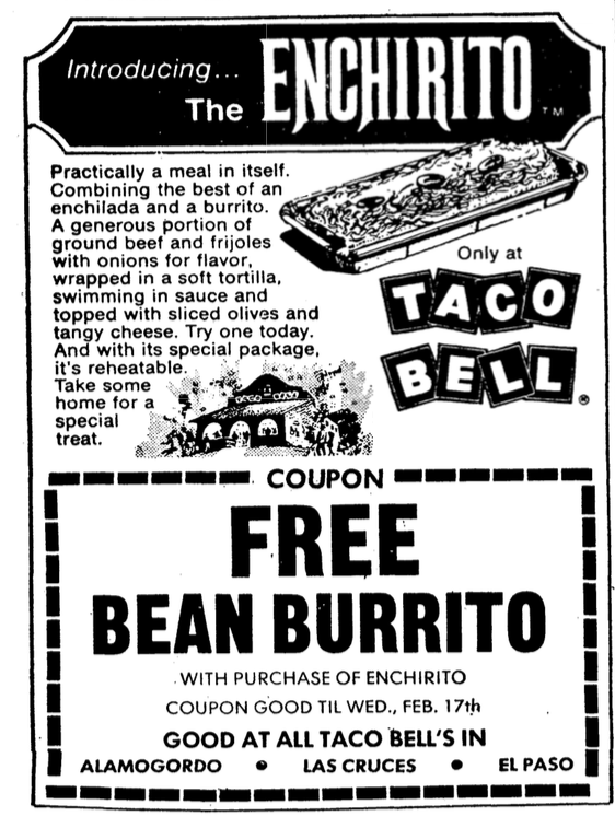 Texas newspaper ad, 1971